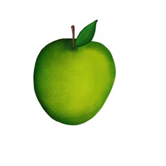 Green apple. Tasty and fresh apple. 