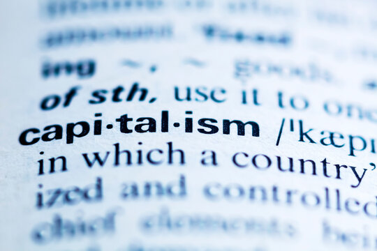 Keyword in a dictionary, capitalism