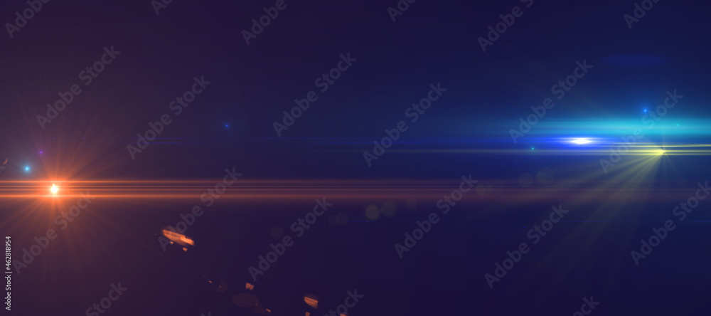 Poster creative glowing wide blue backdrop with mock up place. landing page concept.