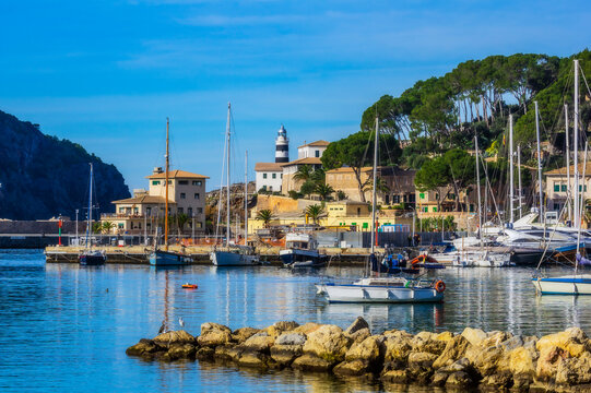 Spain, Mallorca, Port de Soller, harbour