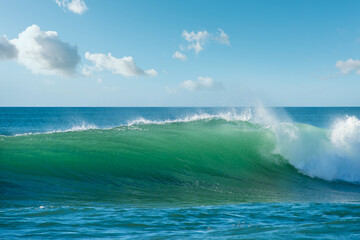 beautiful ocean wave close up