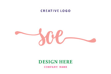 SOE lettering logo is simple, easy to understand and authoritative