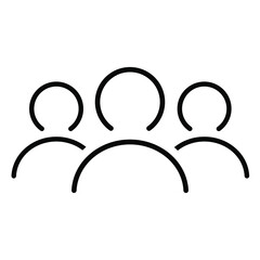Team of some employees icon vector. Teamwork illustration sign. development team symbol. technical support logo.