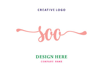 SO lettering logo is simple, easy to understand and authoritative