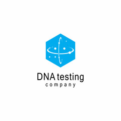 DNA gene Logo Template vector symbol illustration