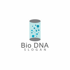 DNA gene Logo Template vector symbol illustration