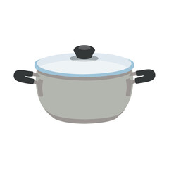 Cooking pot isolated on white background