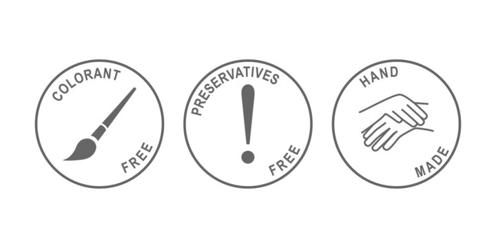 Symbol collection colorant free, preservatives free and handmade