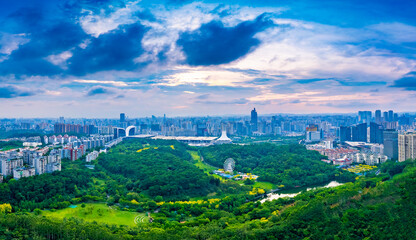 Fototapeta premium Urban scenery of Nanning, Guangxi
