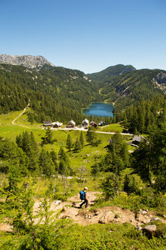 Austria, Styria, Tauplitz, Totes Gebirge, Lake Steirersee