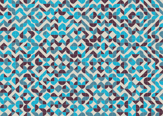 Abstract Geometric Pattern generative computational art illustration