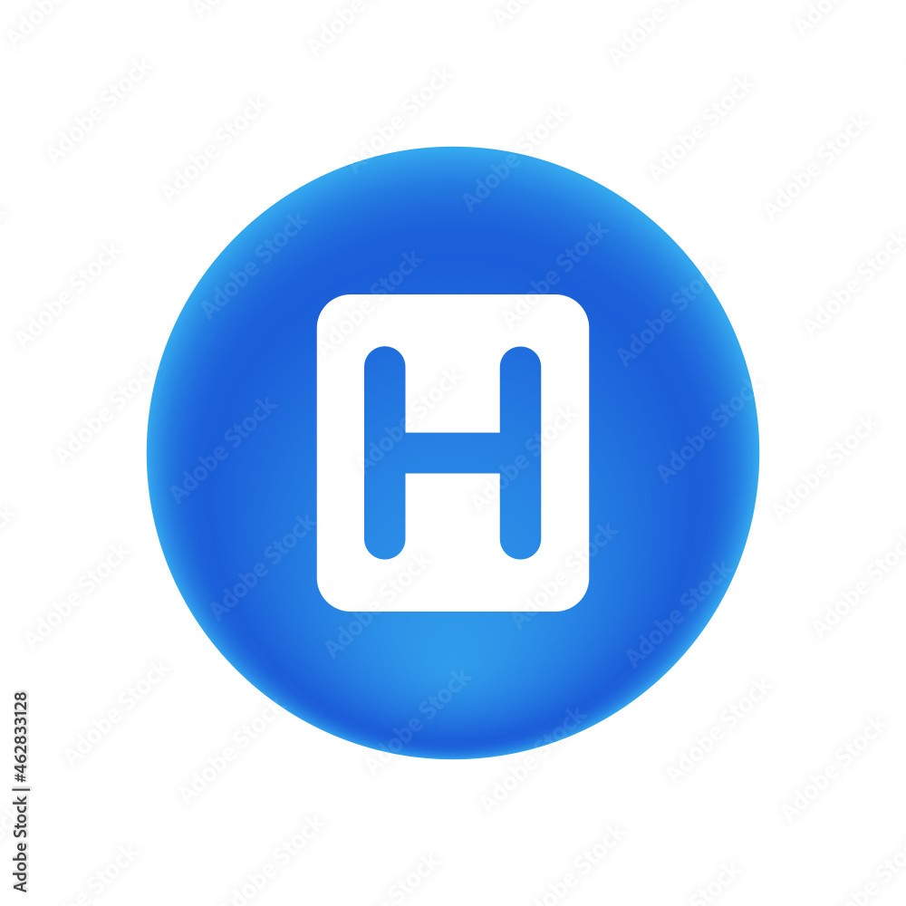 Poster hospital sign - sticker