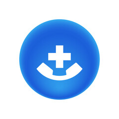 Obraz premium Emergency Number - Sticker