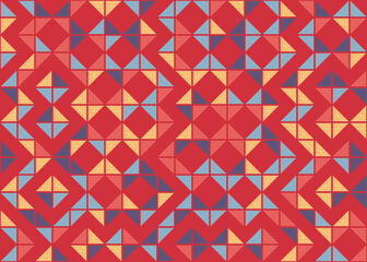 Abstract Geometric Pattern generative computational art illustration