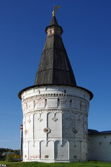 Obraz premium Village Teryaevo, Volokolamsk district, Moscow region, Russia - September, 2020: Iosifo-Volotsky monastery