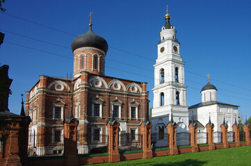 Fototapeta na wymiar Volokolamsk, Moscow region, Russia - September, 2020: Volokolamsk Kremlin. The architectural ensemble in Volokolamsk