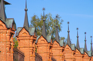Volokolamsk, Moscow region, Russia - September, 2020:   Volokolamsk Kremlin. The architectural...