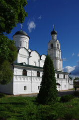 Obraz premium Kirzhach, Russia - September, 2020: Annunciation monastery. The Holy Annunciation diocesan Kirzhach monastery was founded by St. Sergius of Radonezh in 1358