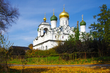 Nikolo-Uryupino, Russia - September, 2020: Temple of St. Nicholas