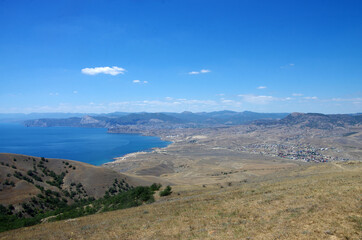 View from Cape Meganom on the Black sea in Crimea