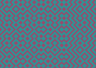 Fototapeta premium Abstract Geometric Pattern generative computational art illustration