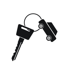 Car key ring icon