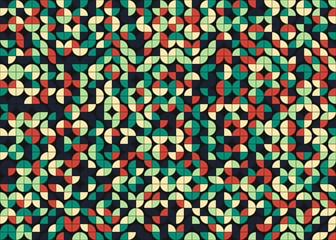 Abstract Geometric Pattern generative computational art illustration