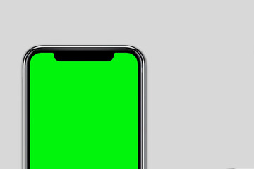 Smartphone similar to iphone 13 max with blank white screen for Infographic Global Business Marketing Plan , mockup model similar to iPhone isolated Background of ai digital investment economy. HD