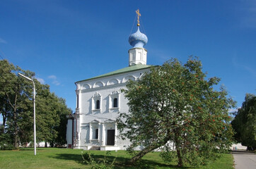 Fototapeta na wymiar Ryazan, Russia - September, 2020: Spaso-Preobrazhensky Monastery