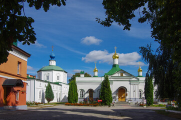 Fototapeta na wymiar Ryazan, Russia - September, 2020: Holy Trinity Man's Monastery