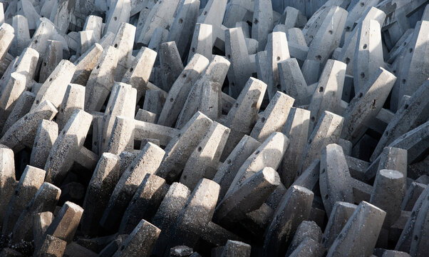 Detail of tetrapods, Oman