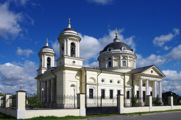 Fototapeta na wymiar Shkin village, Kolomensky district, Moscow region, Russia-September, 2020: Holy Spirit Church