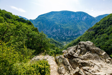 Fototapeta na wymiar Cascada Vanturatoarea în the Domogled Valea Cernei Național Park în România