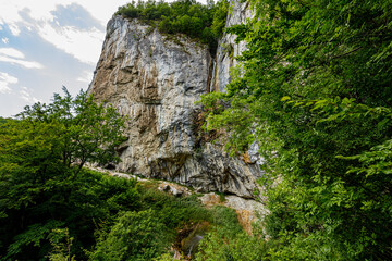 Cascada Vanturatoarea în the Domogled Valea Cernei Național Park în România
