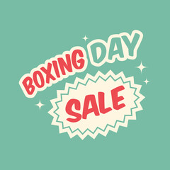 Winter sale banner. Winter holiday illustration in mid-century style. Social media design. Vector 10 EPS.