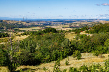 Obraz premium The landscape of the Carpathian Mountains