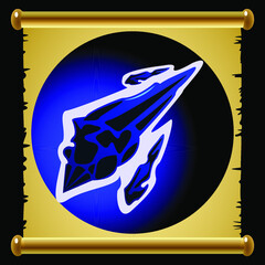 ancient magic scroll from old paper