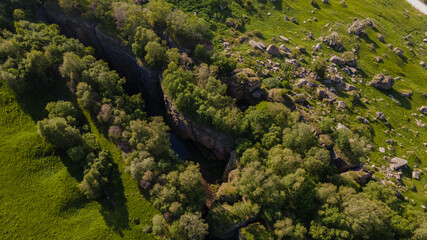 Matlas Narrow Gorge in Dagestan, Russia