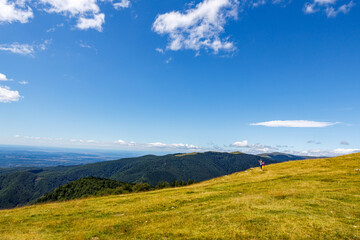 The landscape of the Carpathian Mountains