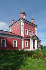 Fototapeta na wymiar Kolomna, Russia - September, 2021: Church of Boris and Gleb in autumn day