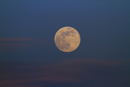 Full moon over Bavaria, Germany