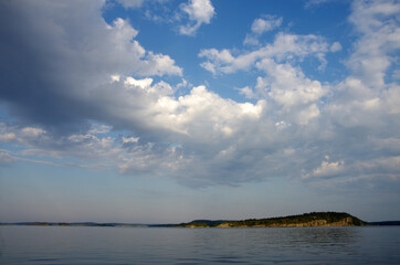Ladoga skerries on Lake Ladoga in Karelia, Russia