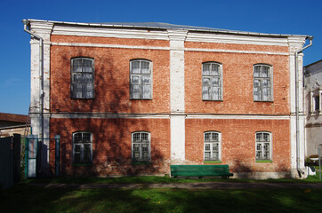 Pereyaslavl-Zalessky, Yaroslavl Oblast, Russia - October, 2021: The Goritsky Monastery of Dormition in sunny autumn day