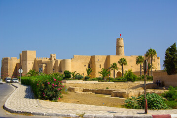 Monastir, Tunisia, Africa - August, 2012: Ribat, the famous medieval fortress by the sea in Monastir