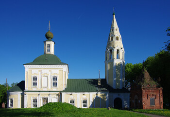 Tutaev, Russia - May, 2021: Church of the Life-Giving Trinity
