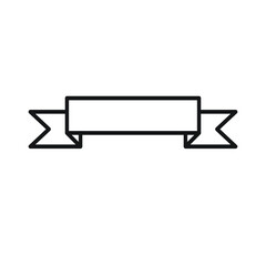 Fototapeta premium Ribbon line icon. decoration symbol. logo. Outline design editable stroke