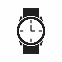 Watch Icon Logo Template Illustration Design