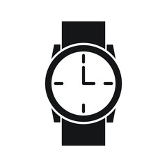 Watch Icon Logo Template Illustration Design