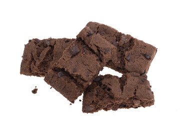 american brownie pie isolated