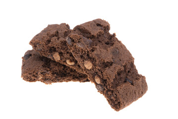 american brownie pie isolated